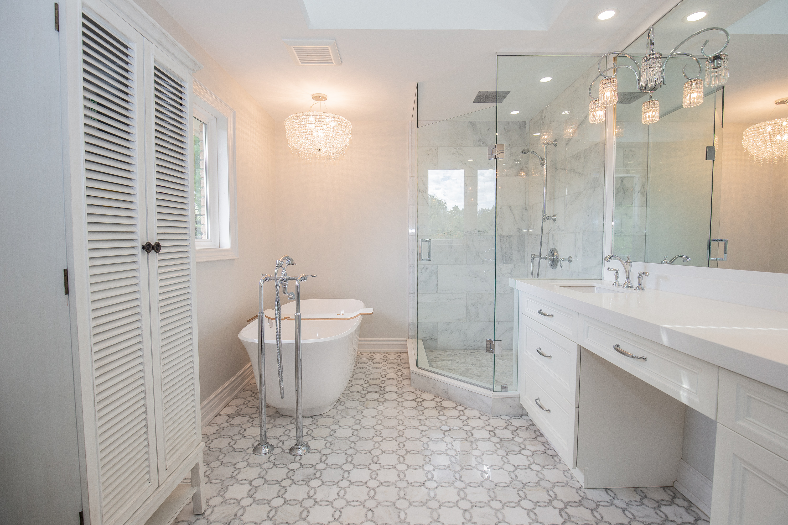luxury bathroom renovation mississauga freestanding bathtub